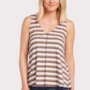 Evereve Peyton Jensen multicolored striped tank XL